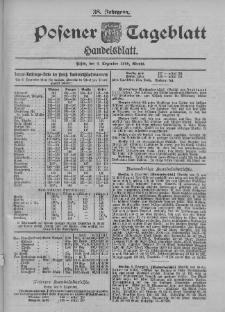 Posener Tageblatt. Handelsblatt 1899.12.09 Jg.38 Nr579