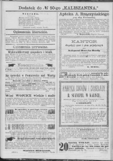 Kaliszanin : gazeta miasta Kalisza i jego okolic