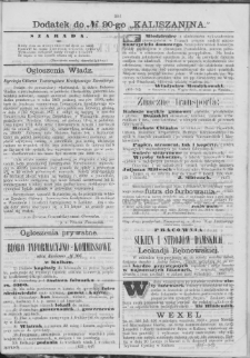 Kaliszanin : gazeta miasta Kalisza i jego okolic