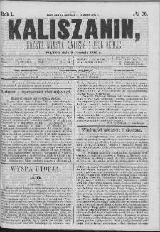 Kaliszanin : gazeta miasta Kalisza i jego okolic