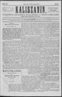 Kaliszanin : gazeta miasta Kalisza i jego okolic