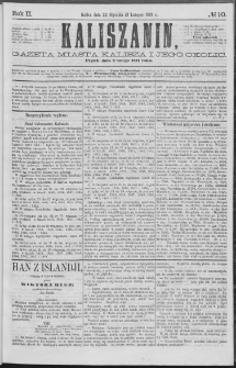 Kaliszanin : gazeta miasta Kalisza i jego okolic