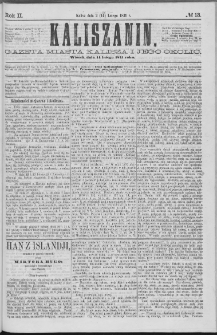 Kaliszanin : gazeta miasta Kalisza i jego okolic