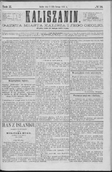 Kaliszanin : gazeta miasta Kalisza i jego okolic