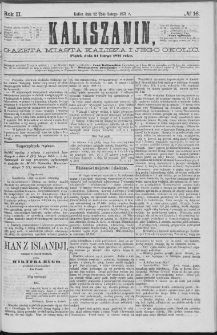 Kaliszanin : gazeta miasta Kalisza i jego okolic