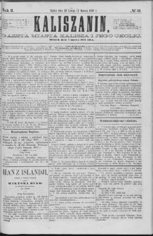 Kaliszanin : gazeta miasta Kalisza i jego okolic