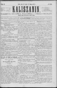 Kaliszanin : gazeta miasta Kalisza i jego okolic