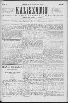 Kaliszanin : gazeta miasta Kalisza i jego okolic