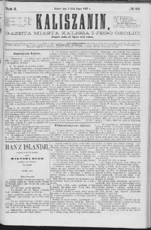 Kaliszanin : gazeta miasta Kalisza i jego okolic