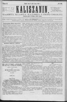 Kaliszanin : gazeta miasta Kalisza i jego okolic