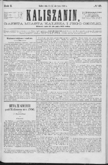 Kaliszanin : gazeta miasta Kalisza i jego okolic