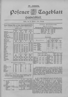 Posener Tageblatt. Handelsblatt 1899.01.16 Jg.38