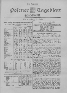 Posener Tageblatt. Handelsblatt 1899.01.17 Jg.38