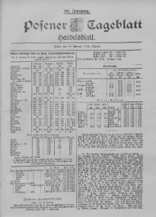 Posener Tageblatt. Handelsblatt 1899.01.20 Jg.38