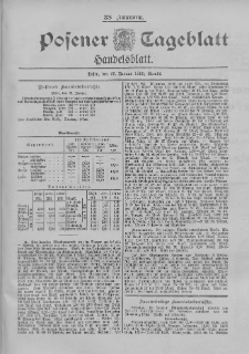 Posener Tageblatt. Handelsblatt 1899.01.25 Jg.38