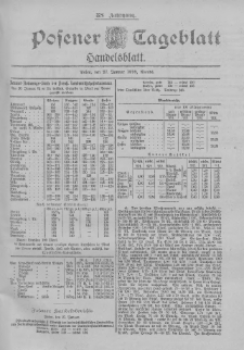 Posener Tageblatt. Handelsblatt 1899.01.27 Jg.38