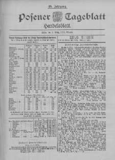 Posener Tageblatt. Handelsblatt 1899.03.02 Jg.38