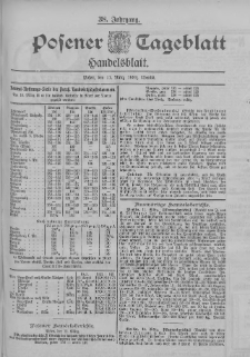 Posener Tageblatt. Handelsblatt 1899.03.11 Jg.38