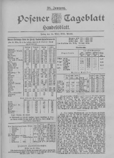 Posener Tageblatt. Handelsblatt 1899.03.15 Jg.38