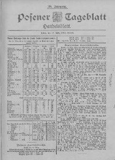 Posener Tageblatt. Handelsblatt 1899.03.16 Jg.38