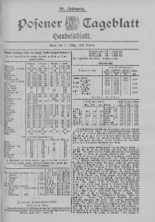 Posener Tageblatt. Handelsblatt 1899.03.17 Jg.38