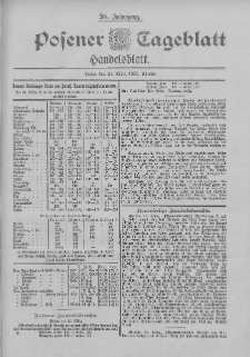 Posener Tageblatt. Handelsblatt 1899.03.25 Jg.38