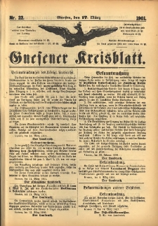 Gnesener Kreisblatt 1901.03.17 Nr22