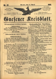 Gnesener Kreisblatt 1901.04.04 Nr27