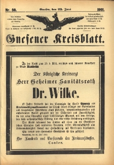 Gnesener Kreisblatt 1901.06.23 Nr50