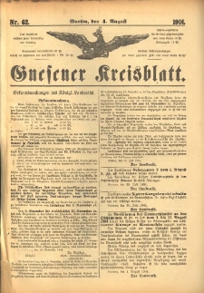 Gnesener Kreisblatt 1901.08.04 Nr62