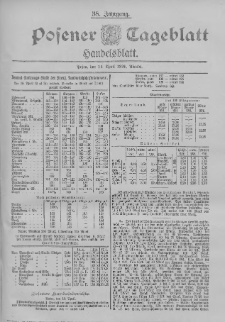 Posener Tageblatt. Handelsblatt 1899.04.19 Jg.38