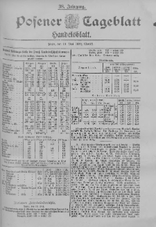 Posener Tageblatt. Handelsblatt 1899.05.19 Jg.38