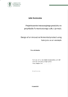 Projektowanie innowacyjnego produktu na przykładzie fermentowanego soku z jarmużu