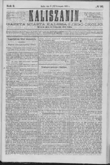 Kaliszanin : gazeta miasta Kalisza i jego okolic