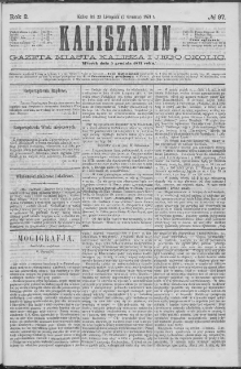 Kaliszanin : gazeta miasta Kalisza i jego okolic