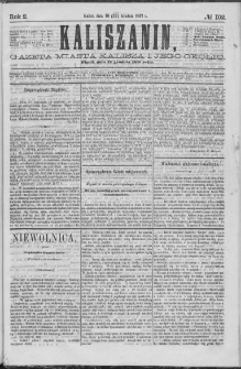 Kaliszanin : gazeta miasta Kalisza i jego okolic