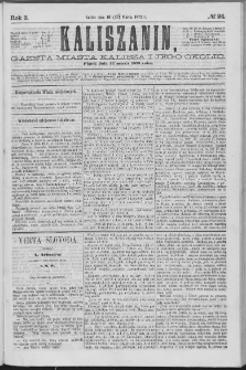 Kaliszanin : gazeta miasta Kalisza i jego okolic