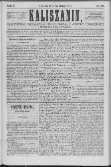 Kaliszanin : gazeta miasta Kalisza i jego okolic