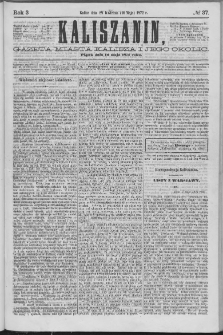 Kaliszanin : gazeta miasta Kalisza i jego okolic