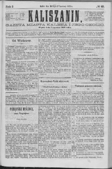 Kaliszanin : gazeta miasta Kalisza i jego okolic
