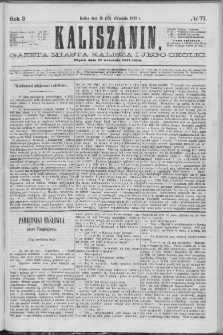 Kaliszanin : gazeta miasta Kalisza i jego okolic