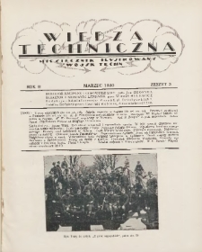 Wiedza Techniczna: miesięcznik ilustrowany Wojsk Technicznych Wielkopolskich 1920 marzec R.2 Z.3