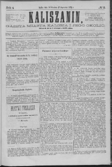 Kaliszanin : gazeta miasta Kalisza i jego okolic