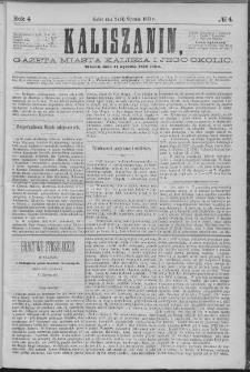 Kaliszanin : gazeta miasta Kalisza i jego okolic