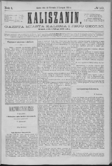 Kaliszanin : gazeta miasta Kalisza i jego okolic