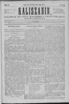 Kaliszanin : gazeta miasta Kalisza i jego okolic