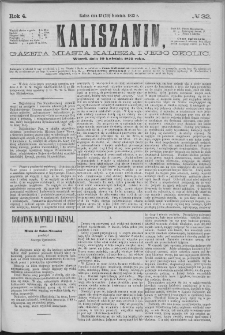 Kaliszanin : gazeta miasta Kalisza i jego okolic