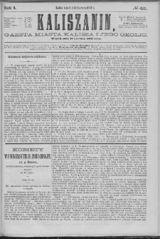 Kaliszanin : gazeta miasta Kalisza i jego okolic