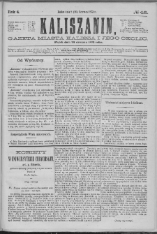 Kaliszanin : gazeta miasta Kalisza i jego okolic