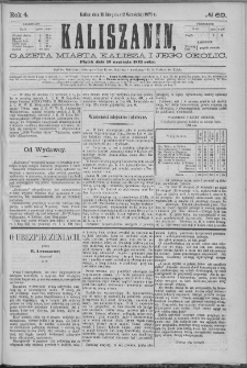 Kaliszanin : gazeta miasta Kalisza i jego okolic